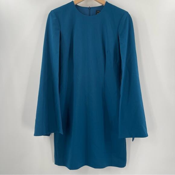 BLACK HALO EVE By LAUREL BERMAN Dress Size 6 Statement Sleeve Cutout La Rue Mini - Picture 15 of 16